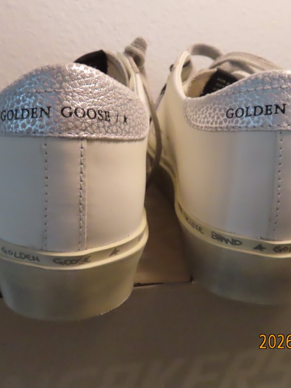 Golden Goose-Women'sSize 36-Hi Star with star and metallic silver heel - Picture 11 of 16